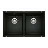 KA-442927 Precis Equal Double Bowl Sink Kit in Coal Black