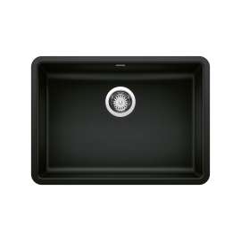 Precis SILGRANIT 25" ADA Single Bowl Undermount Kitchen Sink - Coal Black, 442929
