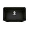 Valea SILGRANIT 27" Single Bowl Undermount Kitchen Sink - Coal Black, 442941