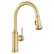 Empressa High Arc Pull-Down Dual-Spray Kitchen Faucet - Satin Gold, 442980