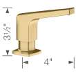 Rivana Soap Dispenser - Satin Gold, 442988