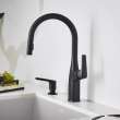 Rivana High-Arc Pull-Down Dual-Spray Kitchen Faucet - Matte Black, 443020