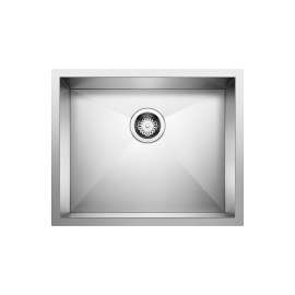 Quatrus R0 22" Single Bowl Undermount Stainless Steel Kitchen Sink, 443050