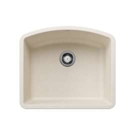 Diamond SILGRANIT 24" Single Bowl Undermount Kitchen Sink - Soft White, 443061