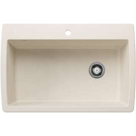 Diamond SILGRANIT 33.5" Super Single Dual Mount Kitchen Sink - Soft White, 443072