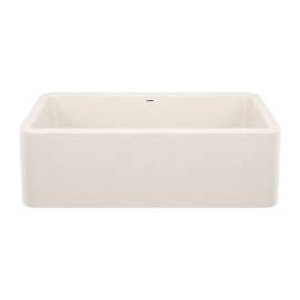 Ikon SILGRANIT 33" Single Bowl Apron-Front Farmhouse Sink - Soft White, 443077