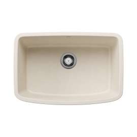 Valea SILGRANIT 27" Single Bowl Undermount Kitchen Sink - Soft White, 443090