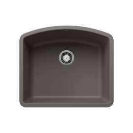 Diamond SILGRANIT 24" Single Bowl Undermount Kitchen Sink - Volcano Gray, 443098