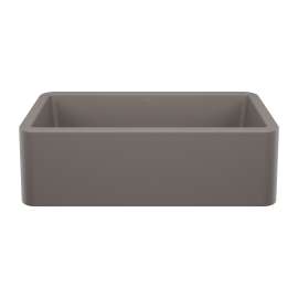 Ikon SILGRANIT 33" Single Bowl Apron-Front Farmhouse Sink - Volcano Gray, 443114