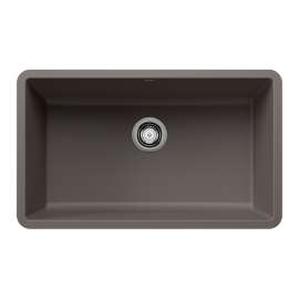 Precis SILGRANIT 30" Single Bowl Undermount Kitchen Sink - Volcano Gray, 443120