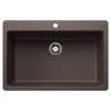 Liven SILGRANIT 33" Super Single Dual Mount Kitchen Sink - Café, 443199