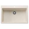 Liven SILGRANIT 33" Super Single Dual Mount Kitchen Sink - Soft White, 443201