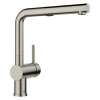 Linus Low Arc Pull-Out Dual-Spray Kitchen Faucet - Satin Platinum, 443251