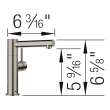 Alta II Low Arc Beverage Faucet - RO Compatible - Satin Platinum, 443257