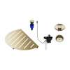 OOVALON Drain and Accessory Bundle - Satin Gold