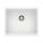 Precis SILGRANIT 21" Single Bowl Undermount Kitchen Sink - White, 513426