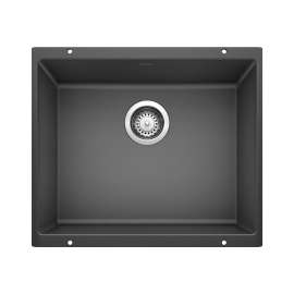 Precis SILGRANIT 21" Single Bowl Undermount Kitchen Sink - Anthracite, 513428