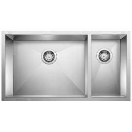 Precision R0 33" 70/30 Double Bowl Undermount Stainless Steel Kitchen Sink, 516213