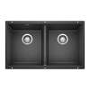 Precis SILGRANIT 29" 50/50 Double Bowl Undermount Kitchen Sink - Anthracite, 516322