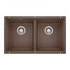 Precis SILGRANIT 29" 50/50 Double Bowl Undermount Kitchen Sink - Café, 516323