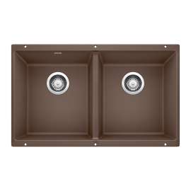 Precis SILGRANIT 29" 50/50 Double Bowl Undermount Kitchen Sink - Café, 516323