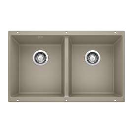 KA-517678 Precis Equal Double Bowl Sink Kit in Truffle