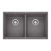 KA-519050 Precis Equal Double Bowl Sink Kit in Cinder