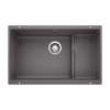 Precis Cascade SILGRANIT 29" Single Bowl Undermount Kitchen Sink with Colander - Cinder, 519451