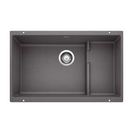 Precis Cascade SILGRANIT 29" Single Bowl Undermount Kitchen Sink with Colander - Cinder, 519451