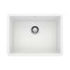 Precis SILGRANIT 24" Single Bowl Undermount Kitchen Sink - White, 522414