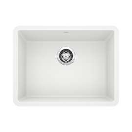 Precis SILGRANIT 24" Single Bowl Undermount Kitchen Sink - White, 522414
