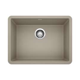 Precis SILGRANIT 24" Single Bowl Undermount Kitchen Sink - Truffle, 522417