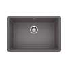 Precis SILGRANIT 27" Single Bowl Undermount Kitchen Sink - Cinder, 522427