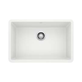 Precis SILGRANIT 27" Single Bowl Undermount Kitchen Sink - White, 522429