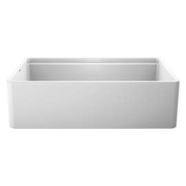 Profina 36" Single Bowl Apron-Front Fireclay Farmhouse Sink - White, 523026