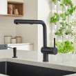 526367-M Linus Single-Lever Pull-Out Kitchen Faucet with 1.5 GPM in Anthracite