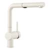 Linus Low Arc Pull-Out Dual-Spray Kitchen Faucet - White, 526373