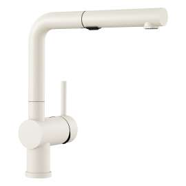 Linus Low Arc Pull-Out Dual-Spray Kitchen Faucet - White, 526373