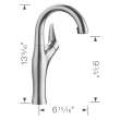 Artona Pull-Down Dual-Spray Bar Faucet - PVD Steel, 526384