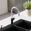 Urbena Pull-Down Dual-Spray Kitchen Faucet - Chrome/Coal Black, 526398