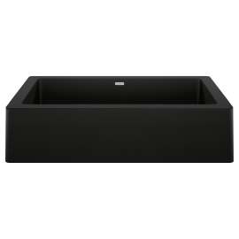 Vintera SILGRANIT 30" Single Bowl Apron-Front Farmhouse Sink - Coal Black, 526545