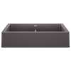 Vintera SILGRANIT 33" Double Bowl Apron-Front Farmhouse Sink - Cinder, 526548