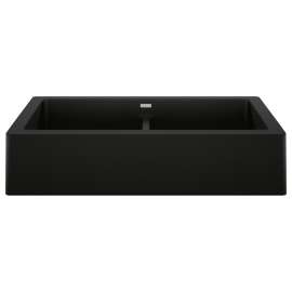 KA-526554 Vintera 33" Equal Double Apron Sink Kit in Coal Black