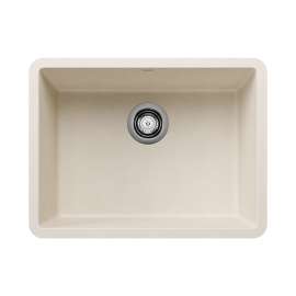 Precis SILGRANIT 24" Single Bowl Undermount Kitchen Sink - Soft White, 527402