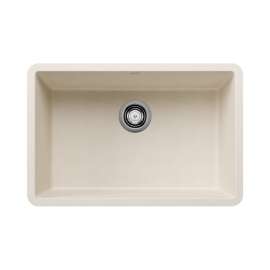 Precis SILGRANIT 27" Single Bowl Undermount Kitchen Sink - Soft White, 527403
