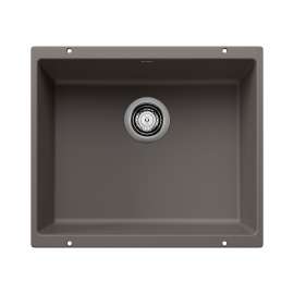 Precis SILGRANIT 21" Single Bowl Undermount Kitchen Sink - Volcano Gray, 527414