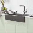 Linus Low Arc Pull-Out Dual-Spray Kitchen Faucet - Volcano Gray, 526962