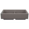 Vintera SILGRANIT 33" Double Bowl Apron-Front Farmhouse Sink - Volcano Gray, 527418