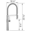 Culina II Pull-Down Dual-Spray Touchless Sensor Kitchen Faucet - PVD Steel, 527470