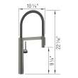 Culina II Semi-Pro Pull-Down Dual-Spray Kitchen Faucet - Satin Dark Steel, 527475